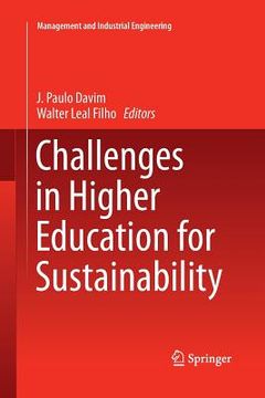 portada Challenges in Higher Education for Sustainability (en Inglés)