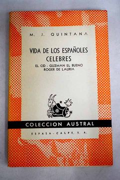 portada Vidas de españoles célebres: El Cid, Guzmán El Bueno, Roger de Lauria