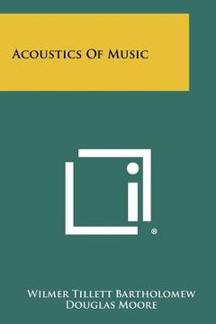 portada acoustics of music (en Inglés)