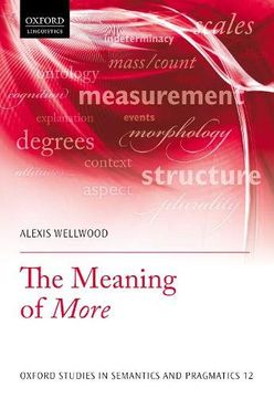 portada The Meaning of More (Oxford Studies in Semantics and Pragmatics) 