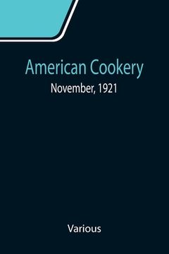 portada American Cookery; November, 1921 (en Inglés)