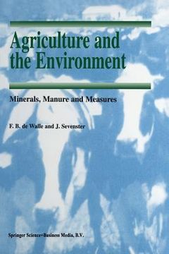 portada Agriculture and the Environment: Minerals, Manure and Measures (in English)