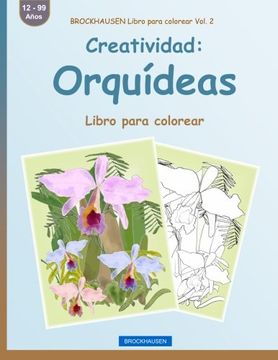 portada BROCKHAUSEN Libro para colorear Vol. 2 - Creatividad: Orquídeas: Libro para colorear: Volume 2