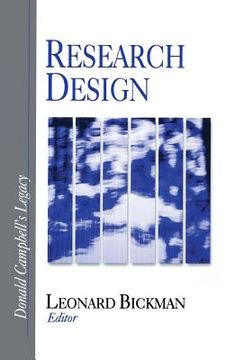 portada research design: donald campbell's legacy (en Inglés)