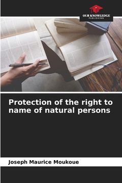portada Protection of the right to name of natural persons