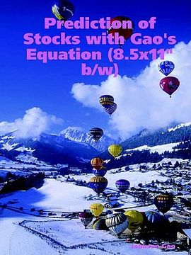 portada prediction of stocks with gao's equation (en Inglés)