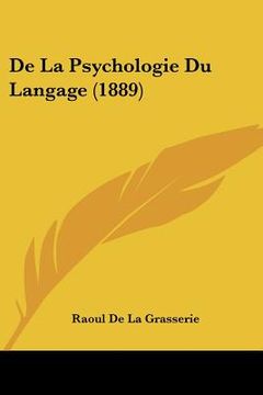 portada De La Psychologie Du Langage (1889) (en Francés)