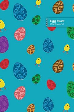 portada Egg Hunt Lifestyle Journal, Blank Write-In Not, Dotted Lines, Wide Ruled, Size (A5) 6 x 9 in (Royal Blue) (in English)