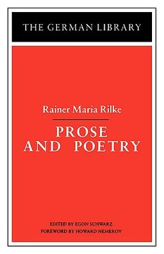 portada prose and poetry: rainer maria rilke