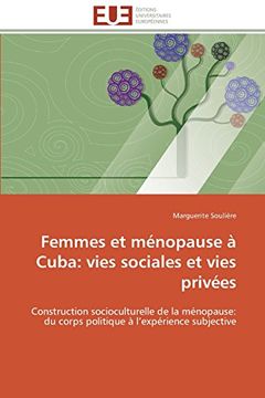 portada Femmes Et Menopausea Cuba: Vies Sociales Et Vies Privees