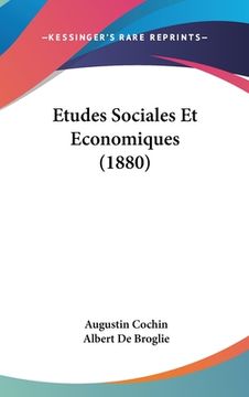 portada Etudes Sociales Et Economiques (1880) (en Francés)
