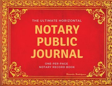 portada The Ultimate Notary Public Journal: One Per Page Notary Record Book