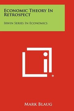 portada economic theory in retrospect: irwin series in economics (en Inglés)