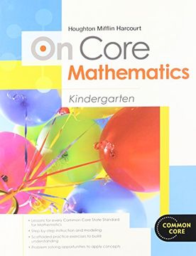 portada houghton mifflin harcourt math common core: student workbook grade k