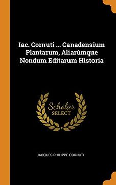 portada Iac. Cornuti. Canadensium Plantarum, Aliarúmque Nondum Editarum Historia 