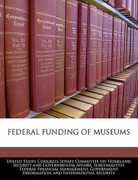 portada federal funding of museums (in English)
