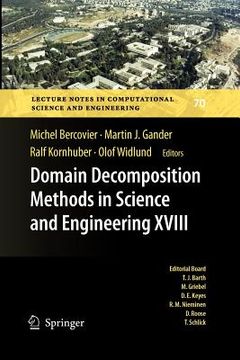 portada domain decomposition methods in science and engineering xviii (in English)