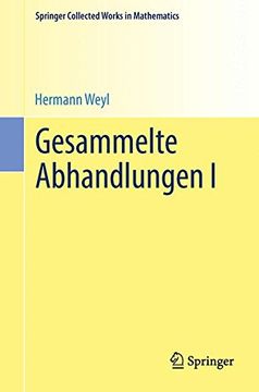 portada Gesammelte Abhandlungen I (Springer Collected Works in Mathematics)