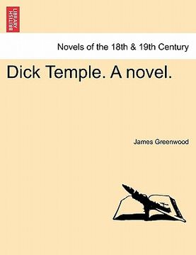 portada dick temple. a novel. (en Inglés)