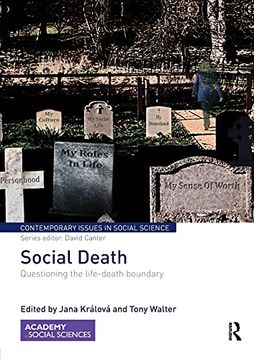 portada Social Death: Questioning the Life-Death Boundary (Contemporary Issues in Social Science) (en Inglés)