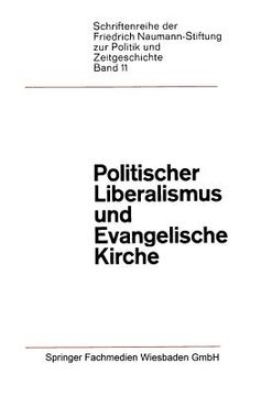 portada Politischer Liberalismus Und Evangelische Kirche (en Alemán)