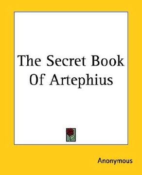 portada the secret book of artephius (en Inglés)
