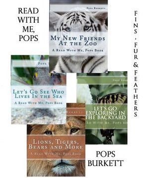 portada Fins, Fur & Feathers: Read With me, Pops Books 1 - 4 (en Inglés)