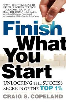 portada finish what you start (en Inglés)