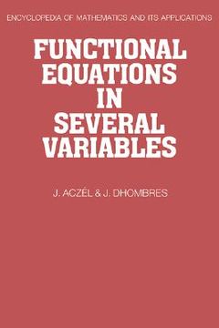 portada Functional Equations in Several Variables (Encyclopedia of Mathematics and its Applications) (en Inglés)