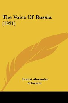 portada the voice of russia (1921) (en Inglés)