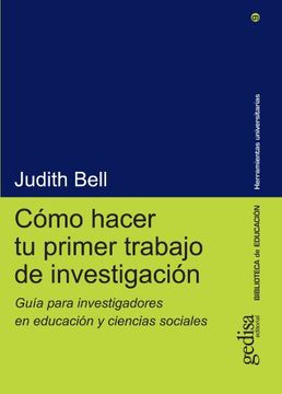portada COMO HACER TU PRIMER TRABAJO DE INVESTIGACION (in Spanish)