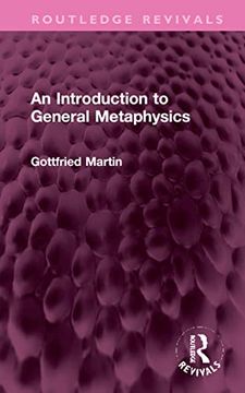 portada An Introduction to General Metaphysics (Routledge Revivals) (en Inglés)