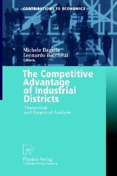 portada the competitive advantage of industrial districts: theoretical and empirical analysis (en Inglés)