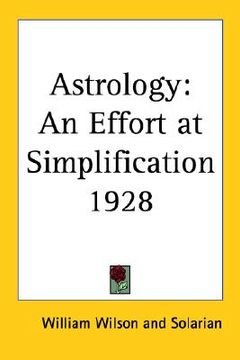 portada astrology: an effort at simplification 1928 (in English)