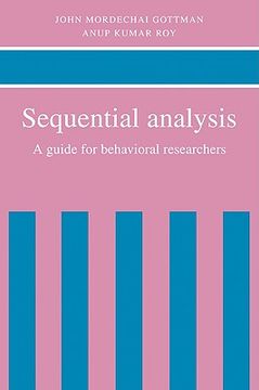 portada Sequential Analysis: A Guide for Behavorial Researchers (in English)