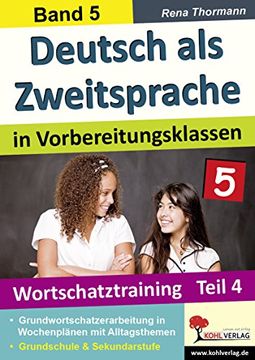 portada Deutsch als Zweitsprache in Vorbereitungsklassen: Band 5: Wortschatztraining Teil 4 (en Alemán)