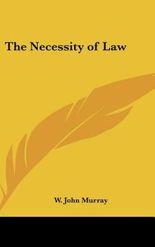 portada the necessity of law (en Inglés)