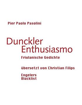 portada Dunckler Enthusiasmo: Friulanische Gedichte
