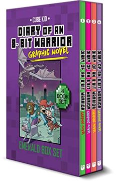 portada Diary of an 8-Bit Warrior Graphic Novel Emerald box set (8-Bit Warrior Graphic Novels) (en Inglés)