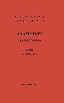 portada Ars Rhetorica (Bibliotheca Teubneriana (Saur Verlag). ). (en Inglés)