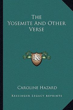 portada the yosemite and other verse the yosemite and other verse