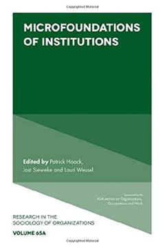 portada Microfoundations of Institutions: 65 (Research in the Sociology of Organizations) (in English)