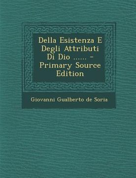 portada Della Esistenza E Degli Attributi Di Dio ...... (en Italiano)