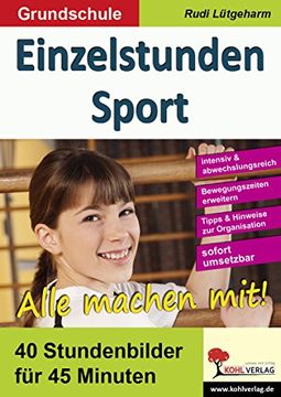 portada Einzelstunden Sport / Grundschule: 40 Stundenbilder für 45 Minuten (in German)