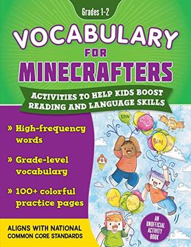 portada Vocabulary for Minecrafters: Grades 1-2: Activities to Help Kids Boost Reading and Language Skills!--An Unofficial Activity Book (High-Frequency Words (en Inglés)