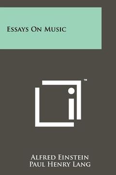 portada essays on music (en Inglés)