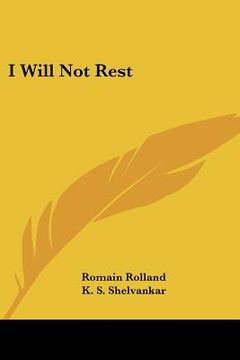 portada i will not rest (en Inglés)