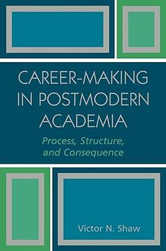 portada career-making in postmodern academia: process, structure, and consequence (en Inglés)