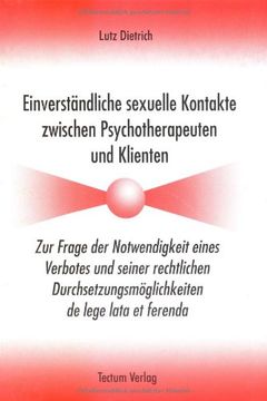 portada Einverständliche sexuelle Kontakte zwischen Psychotherapeuten und Klienten