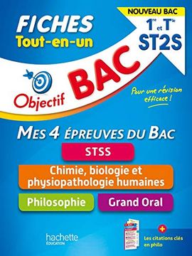 portada Objectif bac Fiches Tout-En-Un 1re et Term St2S - Nouveaux Programmes (en Francés)